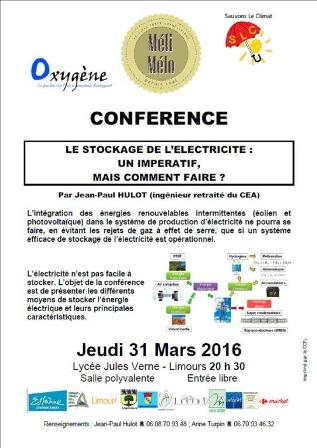 20160331 Le stockage de l'électricité  un impératif